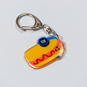 樂團祭｜熱狗堡壓克力鑰匙圈｜鑰匙圈