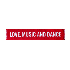 【2025 JAM JAM ASIA】ALI | LOVE, MUSIC AND DANCE Imabari Scarf - Red