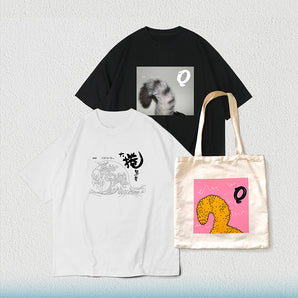 （預購）- 奇哥｜自然捲經典雙專輯T-shirt＋CHICO「貓尾巴」托特包 完整收藏組