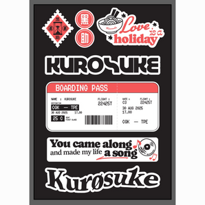 【2025 JAM JAM ASIA】Kurosuke｜Sticker Pack｜貼紙